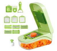 Hachoir à légumes multifonctionnel avec conteneur | Coupe-aliments pour cuisiner et préparer des repas, coupe-oignons, ustensiles de cuisine