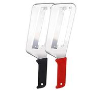 Hachoir à légumes - Ustensile de cuisine manuel en acier inoxydable avec double tranchant pour le chou, la salade, la cuisine, la maison, le camping et les chefs