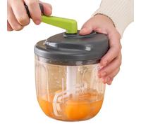 Hachoir à nourriture à manivelle - Broyeur de légumes manuel, hachoir à oignons, ail et noix, essoreuse à faible bruit avec récipient, outil de cuisine durable | Coupe-poivre de tomate à salade pour l