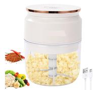 Hachoir à oignon électrique, 300 ml, petit coupe-légumes avec câble USB, hachoir multifonction pour viande et légumes