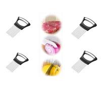 Hachoir à oignon en acier inoxydable, porte-tranche, insertion d'oignon, tranche multifonctionnelle de légumes de cuisine/288