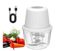 Hachoir à oignons, 400 ml, multihachoir électrique, petit hachoir électrique, hachoir universel, hachoir à légumes, mixeur pour viande, oignons, ail