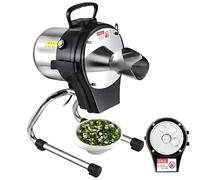 Hachoir à oignons nouveaux professionnel, hachoir automatique 110 W, coupe-légumes électrique for ail, gingembre, piment et pommes de terre, épaisseur de coupe : 1 à 5 mm, 6 000 coups/min