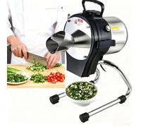 Hachoir à oignons verts automatique 110 W, hachoir à oignons verts professionnel, machine électrique de découpe de poireaux, épaisseur 1 à 5 mm, 6000 coups par minute