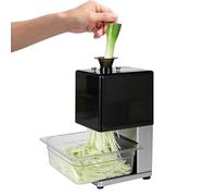 Hachoir à oignons verts automatique, 50 kg/h, coupe-oignons verts professionnel avec lames en acier inoxydable, hachoir électrique pour oignons nouveaux, persil, poivrons et céleri(2.3mm)