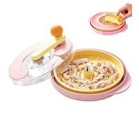 Hachoir à poulet manuel, 29 cm, grand hachoir de cuisine, hachoir multi-hachoir avec tapis de sol antidérapant, hachoir à viande avec poignée à 360° pour repas et cuisine (rose)
