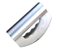 Hachoir à Salade Double en Acier Inoxydable, Poignée Ergonomique | Couvercles Protecteurs Inclus, Coupe Rapide des Ingrédients, Usage en Bol, la Cuisine Maison et Préparation