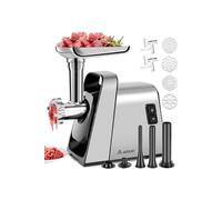 Hachoir à viande - - 4-en-1 Hachoir à viande électrique avec 4 plaques de coupe en inox - Moteur 3000W Max - 2 lames