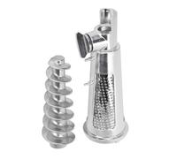 Hachoir à viande Accessoires Kit pour 5# Tomate Presse-agrumes En Alliage D'aluminium Vis Arbre avec Filtre Manchon et Déflecteur Plaque Pièces De Rechange 6.4x2.3in
