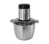 Hachoir à viande | Broyeur d'aliments pour cuisine | Processeur compact multifonction 2 L en acier inoxydable pour hacher les oignons, préparer des aliments faits maison, hamburgers et plus encore