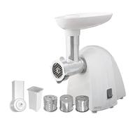 Hachoir à viande Camry | CR 4802 | Blanc | 600-1500 W | Nombre de vitesses 1 | Passoire moyenne, passoire à hacher, passoire à graines de pavot, piston, remplisseur de saucisses, accessoire à légumes.