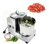 Hachoir à Viande Commercial 1800W & Hachoir Légumes, Couvercle Transparent pour Surveillance, Lames en S pour Hacher Efficacement Viande, Légumes, Noix pour Restaurant(9L)