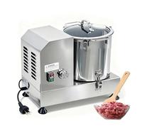 Hachoir à Viande Commercial & Coupe-Légumes Électrique, avec Couvercle Sécurité Transparent pour Surveillance Temps Réel, Moteur 1800W Cacahuètes, Grains,Légumes Efficacement(9L)