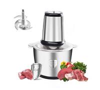 Hachoir à Viande électrique, 2 L Hachoir a Viande Inoxydable De, Puissant Moteur 250 W Hachoir Pour La Viande, Les Oignons,Les Aliments Pour Bébés,Les Fruits et Les Légumes (noir)