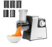 Hachoir à Viande Électrique 2500W STANEW Professionnel 5 Lames Inoxydables Multifonction Trancheuse Râpe Accessoires Complets Design Compact pour Préparations Maison