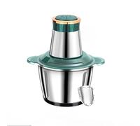 Hachoir à Viande Électrique 250W - Bol Inox 2L avec Lames Double Acier Inoxydable | 2 Vitesses pour Viande, Noix & Légumes | Facile à Nettoyer (Vert)