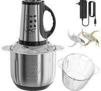 Hachoir à viande électrique, 3 vitesses, acier inoxydable, 25L, EU