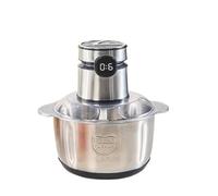 Hachoir à viande électrique 5 L, multifonction, en acier inoxydable 304, trancheur de légumes, hachoir(Clear,EU)