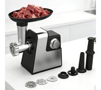 Hachoir à viande électrique 600 W - Puissant machine à saucisses avec plaques de coupe en acier inoxydable, broyage rapide, facile à assembler et à nettoyer pour une utilisation domestique en cuisine