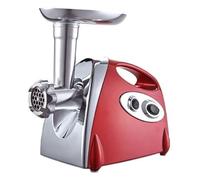 Hachoir à viande électrique, 800 W, passoire à tomates multifonctionnelle, comprend 3 plaques de coupe et un tube de remplissage de saucisses pour un usage domestique