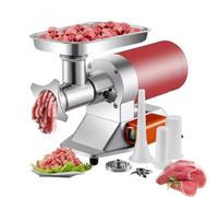 Hachoir à viande électrique 850 W - Robuste 250 kg/h, multifonction avec accessoires pour trancher et déchiqueter la viande, les légumes et plus encore, en acier inoxydable, protection contre les