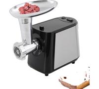 Hachoir à viande électrique, acier inoxydable, 3 lames