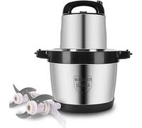 Hachoir à viande électrique avec puissance de 1000 W et bol en acier inoxydable de 6 L pour hacher efficacement les aliments