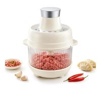 Hachoir à viande électrique, bol en verre de 5 L, 500 W, six programmes | Hacher fin, pétrir et mélanger, trois réglages de texture, préparation en lot pour la cuisine