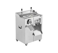 VEVOR Hachoir à Viande Électrique avec Capacité de 6,35 kg/min, Trancheuse à Viande en Acier Inoxydable, Poussoir à Saucisses avec Lame et Plaque de Broyage, pour Cuisine Boucherie Restaurant