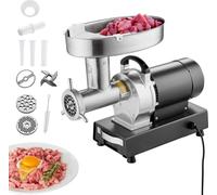 Hachoir à viande électrique commercial - 6,35 kg/min - remplisseur de saucisses et hachoir à viande - machine à viande à haut rendement - pour usage professionnel
