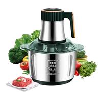 Hachoir à viande électrique de 5 litres, hachoir à viande multifonction de 500 W, hachoir de cuisine électrique 5 vitesses, avec 6 lames amovibles, hachoir à viande multifonction pour viande, légumes