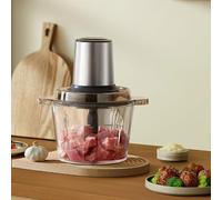 Hachoir à viande électrique de grande capacité - Facile à nettoyer - Hachoir multifonction pour viande, légumes, fruits et noix avec fond antidérapant et poignée