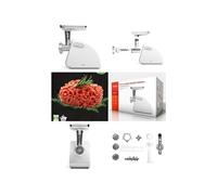 Hachoir à viande électrique en acier inoxydable 400W blanc