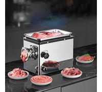 Hachoir à viande électrique en acier inoxydable haute puissance entièrement automatique multifonction pour le remplissage de raviolis, la fabrication de saucisses et le traitement à petite échelle