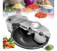 Hachoir à viande électrique et coupe-légumes, 250 W, capacité 5 L, lames en acier inoxydable, broyeur de bureau 30 tr/min pour hacher les fruits et légumes