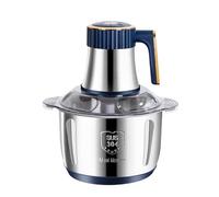 Hachoir à viande électrique et hachoir à aliments, 500 W, capacité 5 L, 40 000 tr/min, trancheuse à légumes multifonction en acier inoxydable avec 5 vitesses, facile à utiliser