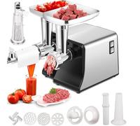 Hachoir à viande électrique et passoire à tomates avec farce à saucisses, machine de cuisine multifonctionnelle pour saucisses et sauces faites maison