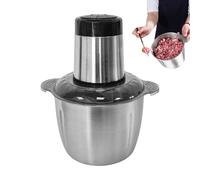 Hachoir à Viande Électrique | Hachoir Multifonction Compact 2 L En Acier Inoxydable Pour Cuisine Maison - Découpe Légumes, Préparation Repas, Hamburgers - Accessoire de Cuisine pour Hacher Oignons et