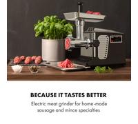 Hachoir à viande électrique Kraftprotz 700W moteur cuivre acier inoxydable noir