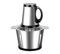 Hachoir à viande électrique - Petit coupe-légumes - Mélangeur portable en acier inoxydable pour fruits, ail, cuisine, camping, ustensiles de cuisine, préparation des aliments