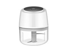 Hachoir à viande électrique sans fil 100/250 ml, presse-ail de cuisine (100 ml, blanc)
