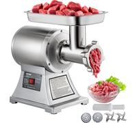 Hachoir à viande électrique VEVOR 850 W, Machine à viande hachée 150 kg par heure, Machine à saucisses électrique 448 x 210 x 387 mm, Machine à saucisses en acier inoxydable 193 tr/min, pour restauran