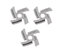 Hachoir À Viande En Acier Inoxydable, 3 Pièces/ensemble 4 Lames, Trou Hexagonal, Pièces De Type 5, Couteau De Hachoir Antirouille