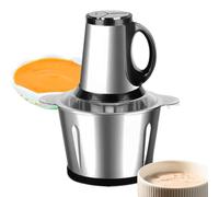 Hachoir à viande en acier inoxydable - Hachoir à poulet pour barbecue, pour cuisiner de la viande, du poulet, des légumes, des aliments pour bébés, salade, fruits, ail