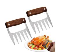 Hachoir à viande en métal avec griffe d'ours, griffes en métal pour déchiqueteuse de viande, griffes de manipulateur de viande avec griffe d'ours pour broyeur à viande de 2 pièces pour barbecue t