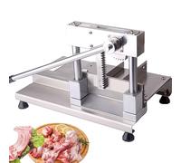Hachoir à viande manuel en acier inoxydable pour os et côtes - Idéal pour un usage domestique et professionnel - Tranche poisson, poulet, bœuf, viande froide, légumes et charcuterie - Machine à tran