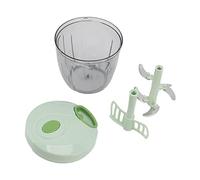 Hachoir à viande manuel, hachoir à légumes portable, hachoir à ail multifonction en acier inoxydable avec récipient de 900 ml pour la cuisine, matériaux PP et PS de qualité
