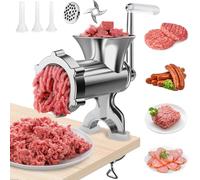 Hachoir à viande manuel - Hachoir à viande manuel - Machine à saucisses à montage sur table - Entonnoir pour faire des galettes de hamburger faites maison - Outil de cuisine à la main - -FLL