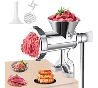 Hachoir à Viande Manuel, Machine à Hacher La Viande En Alliage D'aluminium Avec Poignée En Bois, Pince De Table Et Tube D'énema, Hachoirs à Viande Pour Usage Domestique, Machine à Fabriquer S