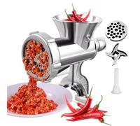 Hachoir à viande manuel : machine à saucisse robuste, hachoir manuel durable, design amovible pratique, outil antidérapant multifonction pour toutes les viandes | Préparation